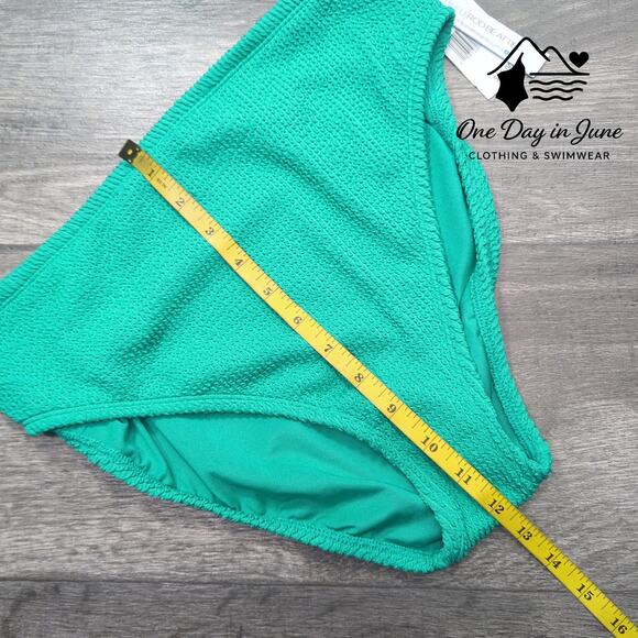 Bleu Rod Beattie Textured High Waist Bikini Bottom Size 10 - Picture 6 of 7